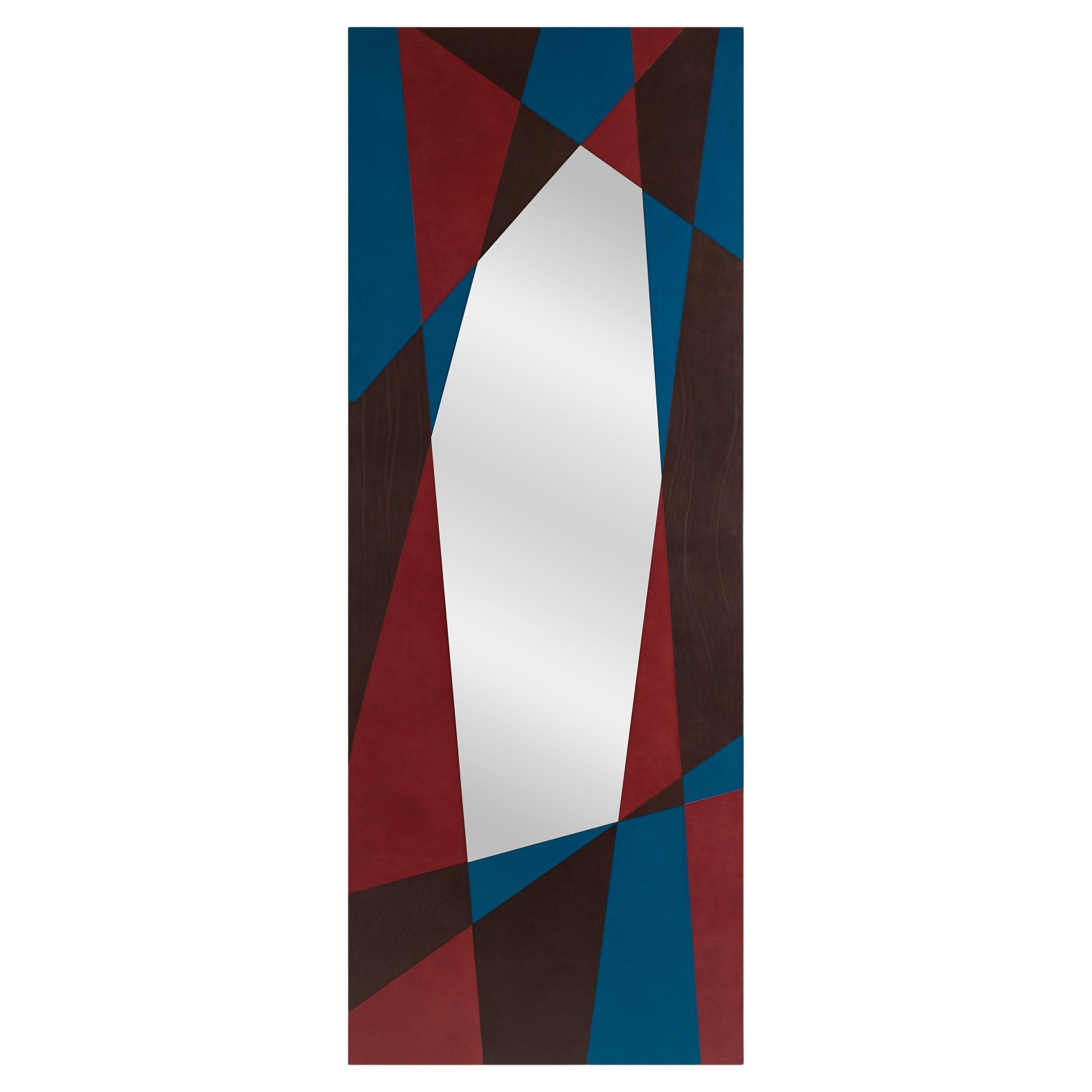 Seasons Floor Full Length Standing Mirror by Oscar Maschera For Sale