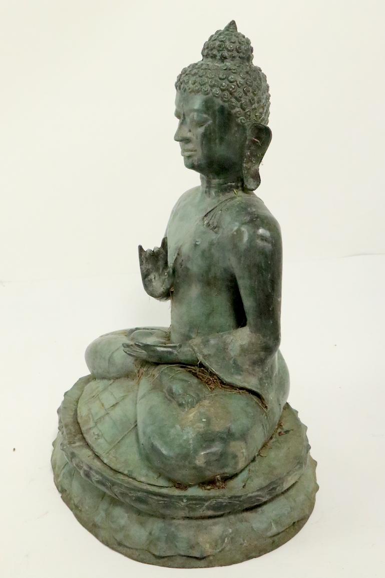 Seated Bronze Tibetan Buddha 8
