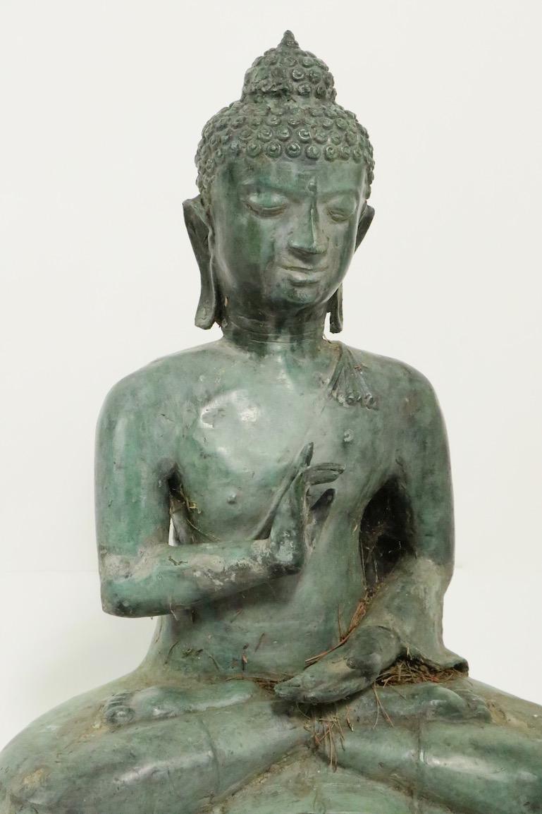 20th Century Seated Bronze Tibetan Buddha