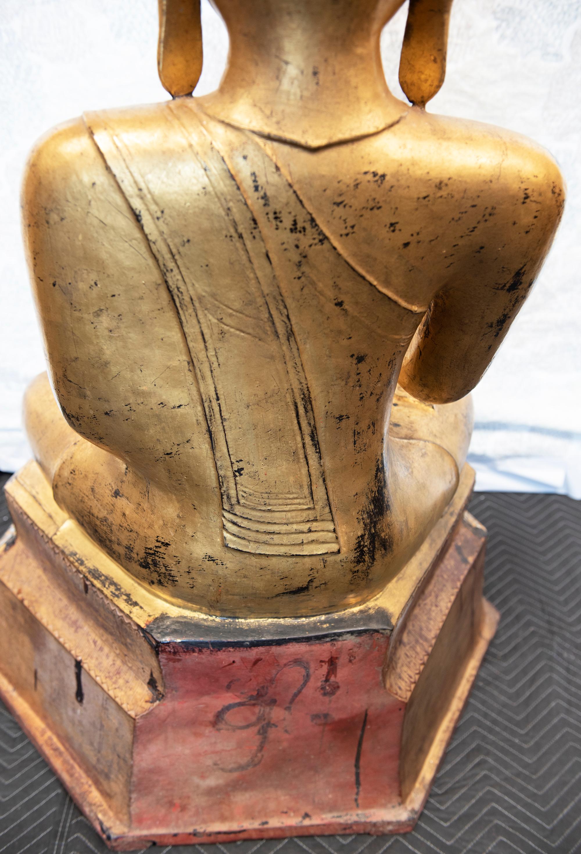 BUDDHA BURMÉS sentado en la montaña en venta 9