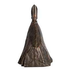 Seated Cardinal, After Giacomo Manzu Sculpture By Austin Productions, 1966