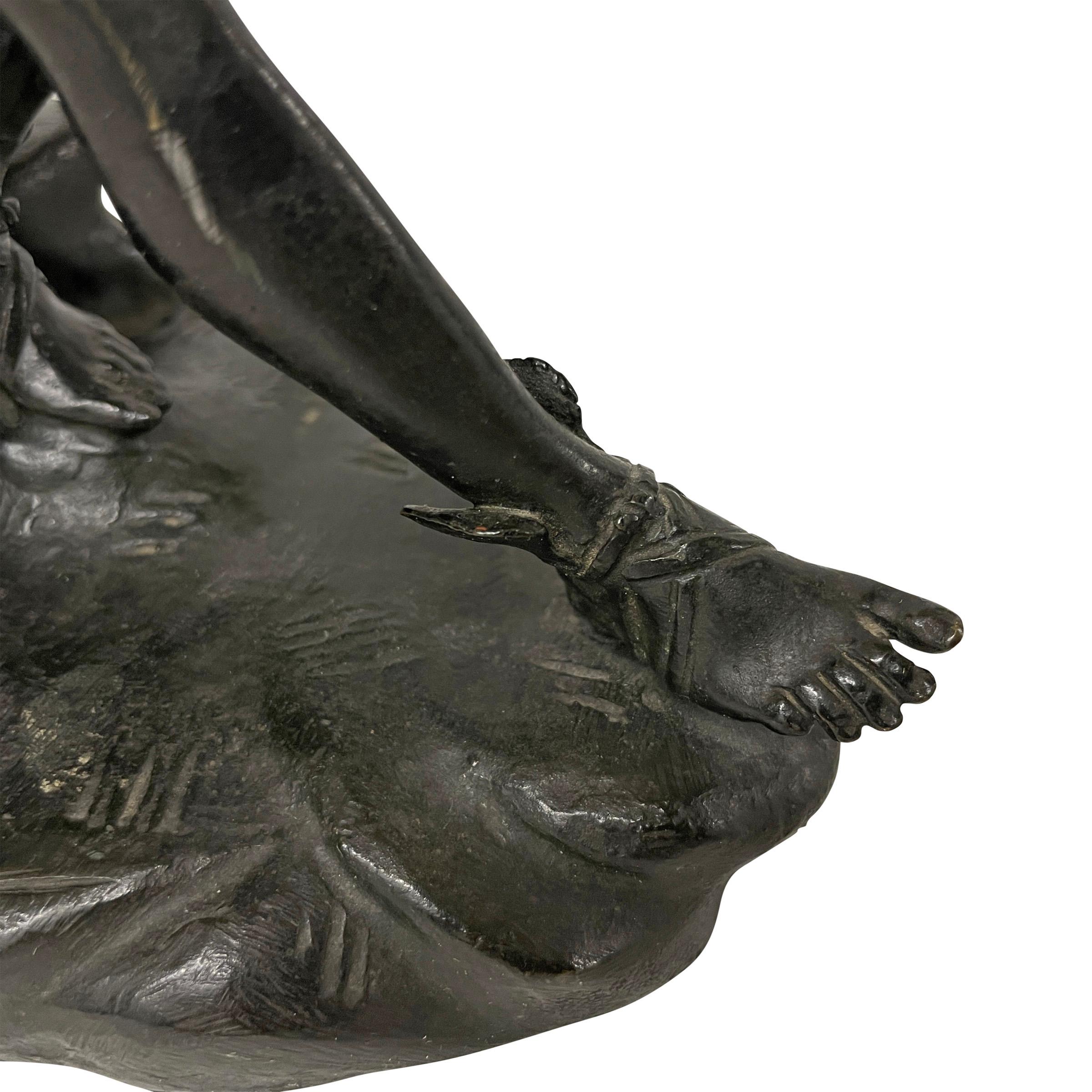 « Siège Hermès », un bronze Grand Tour italien du 19ème siècle en vente 3