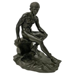 'Seated Hermes', a 19th Century Italian Grand Tour Bronze