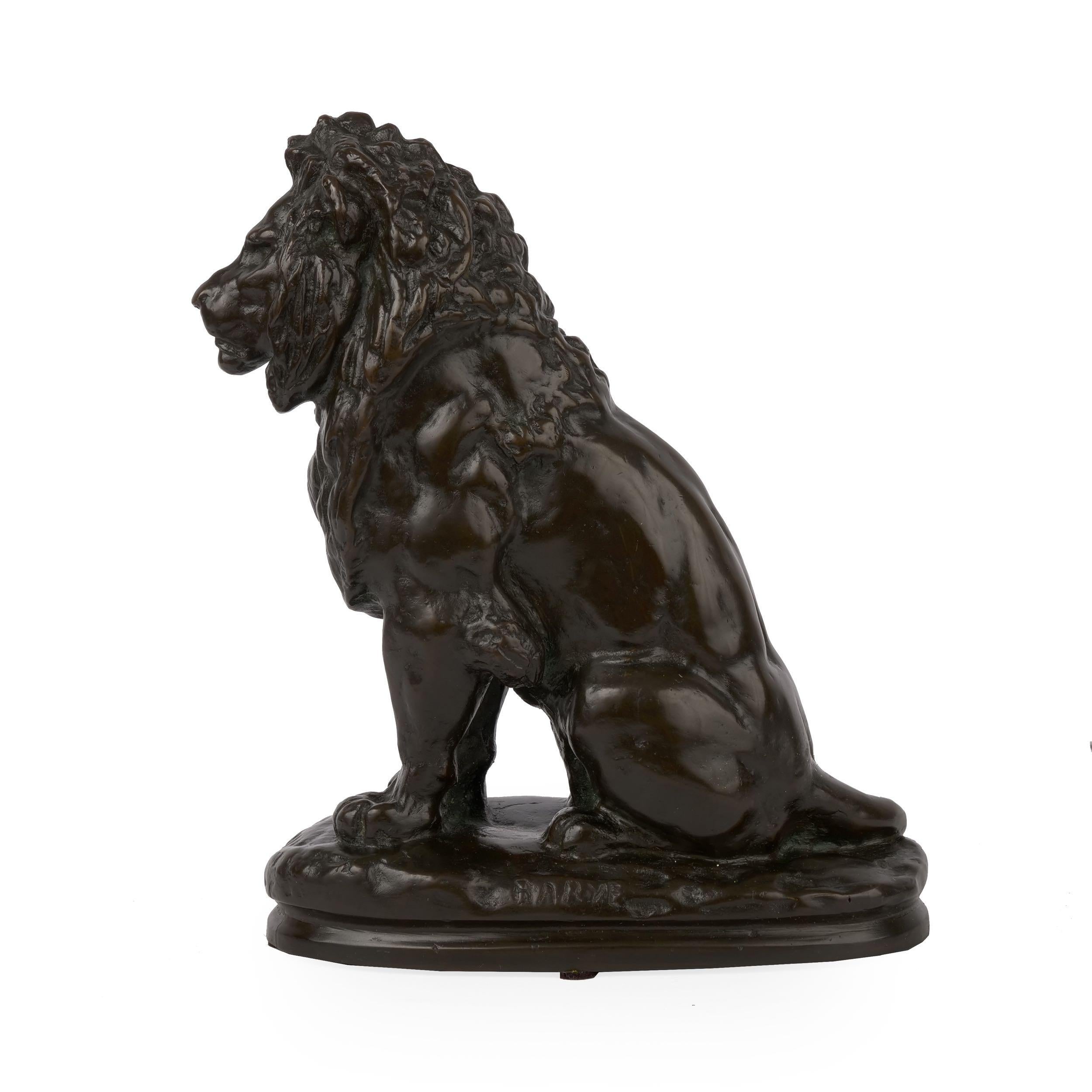 antoine-louis barye seated lion