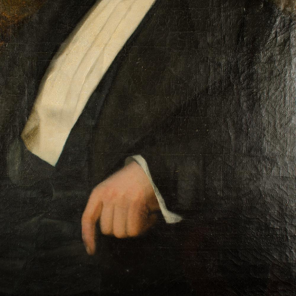 Sitzender Mann, Öl auf Leinwand (19. Jahrhundert) im Angebot