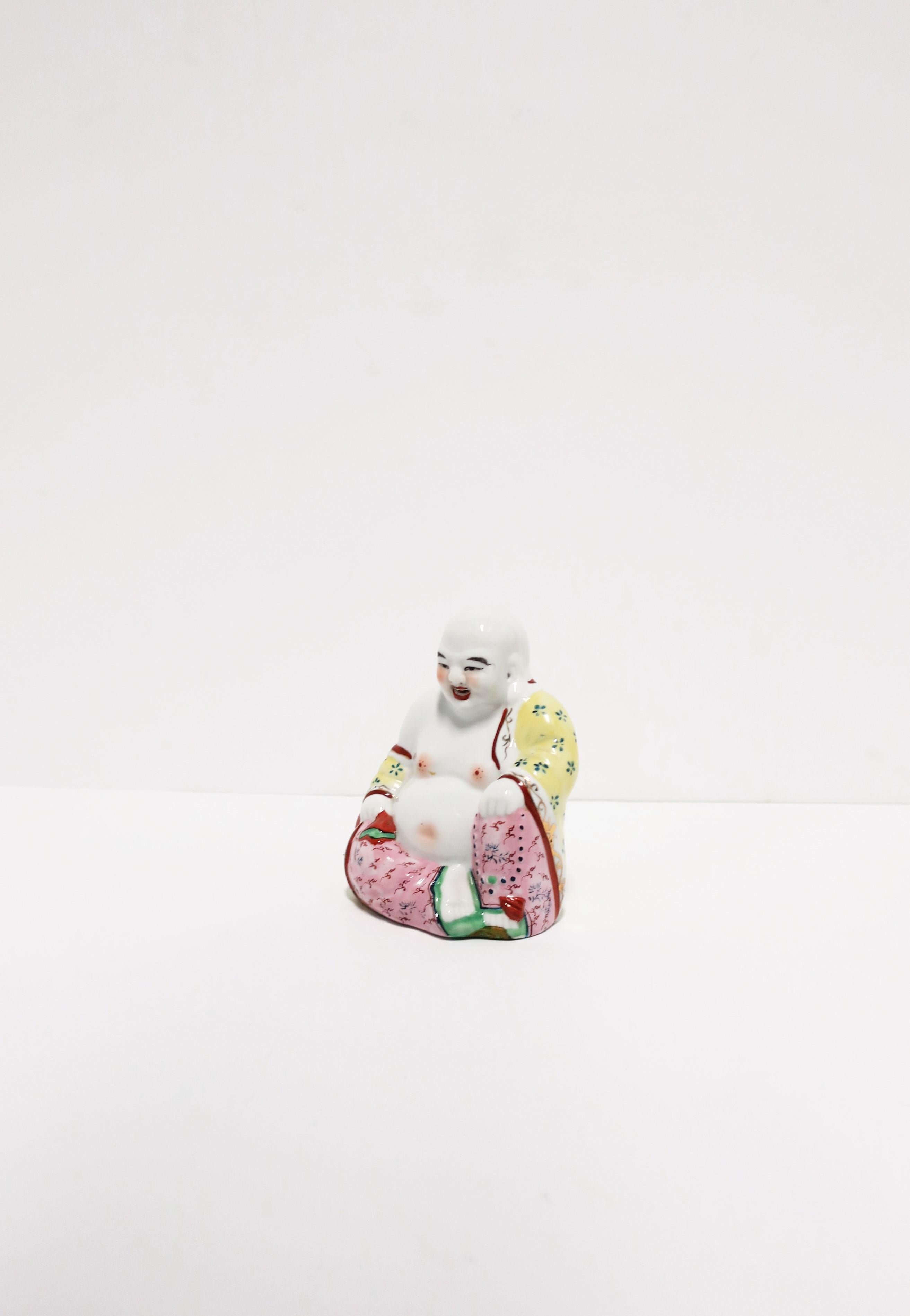 Hand-Painted Porcelain Buddha