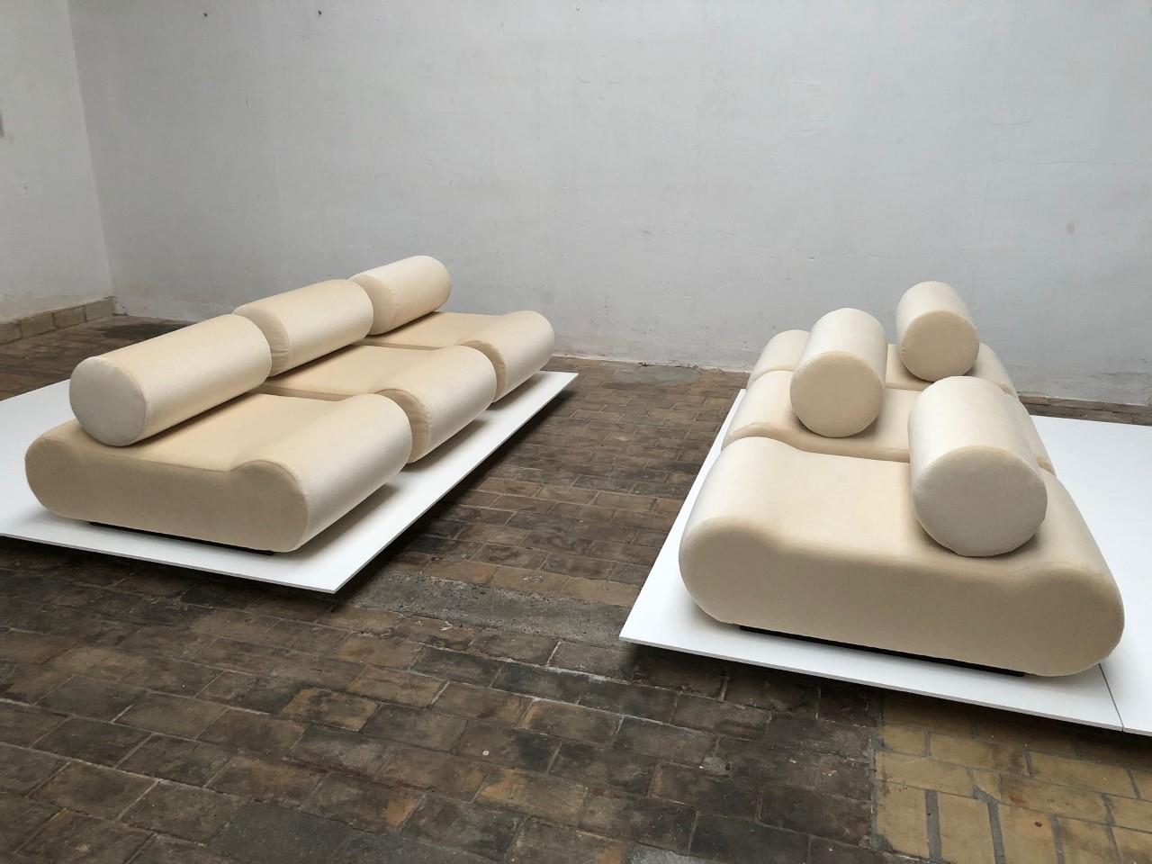 Seating as Minimalist Sculpture, 6 Elements, Klaus Uredat, 1969 for COR, Germany In Good Condition In bergen op zoom, NL