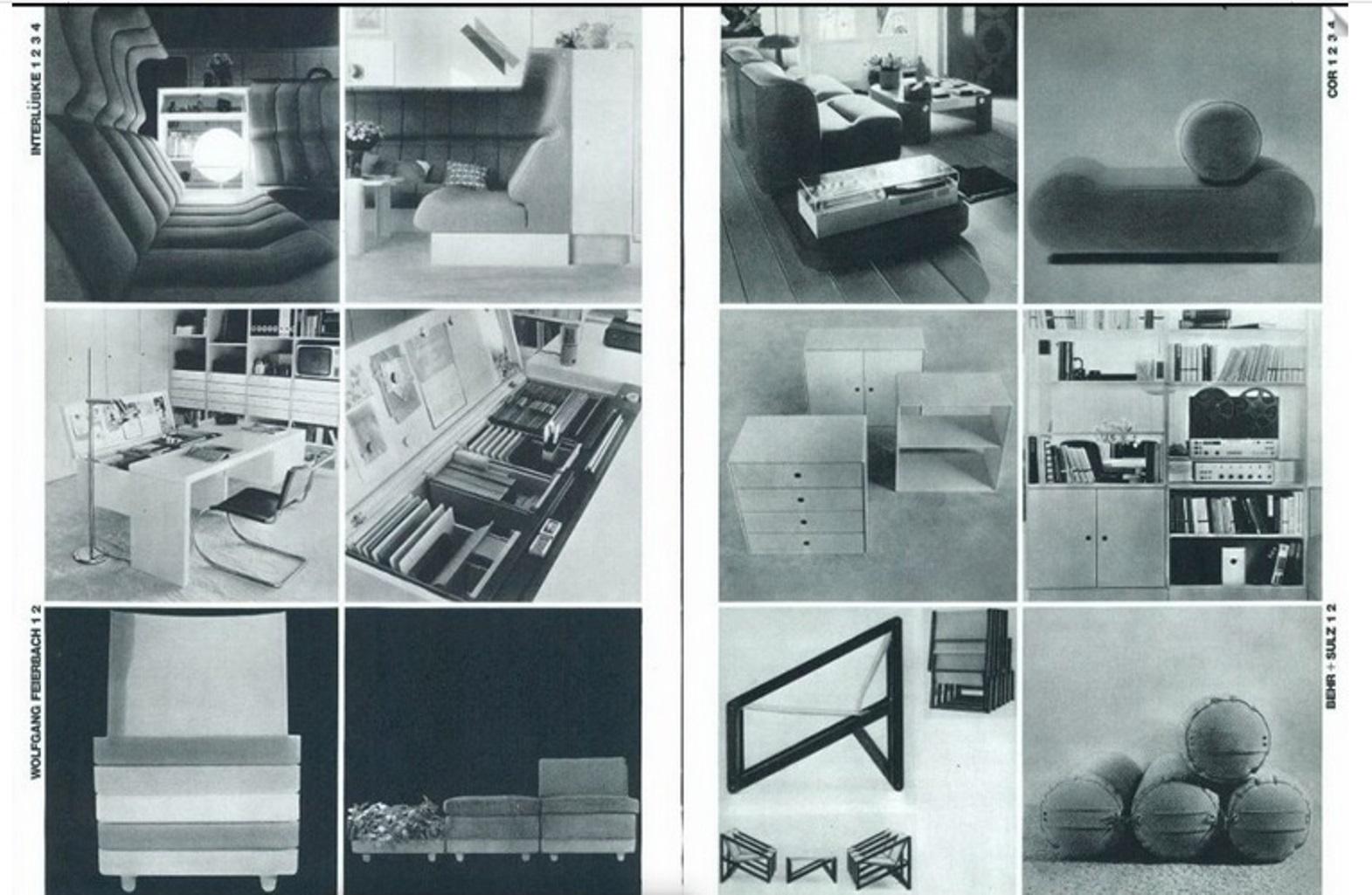 Seating as Minimalist Sculpture, 6 Elements, Klaus Uredat, 1969 for COR, Germany 1