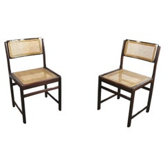Seating Dining Chairs Wood Vienna Straw Midcentury Italian Design 1960s Set of 2
