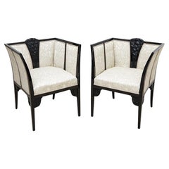 Antique Seating Ensemble Mauritius Herrgesell Design Vienna ca. 1902 Jugendstil White