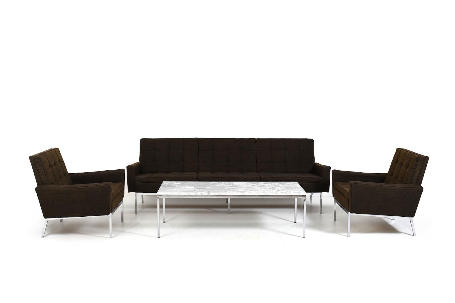 Mid-Century Modern Seating Group by Florence Knoll for Knoll Sofa, 1960s For Sale