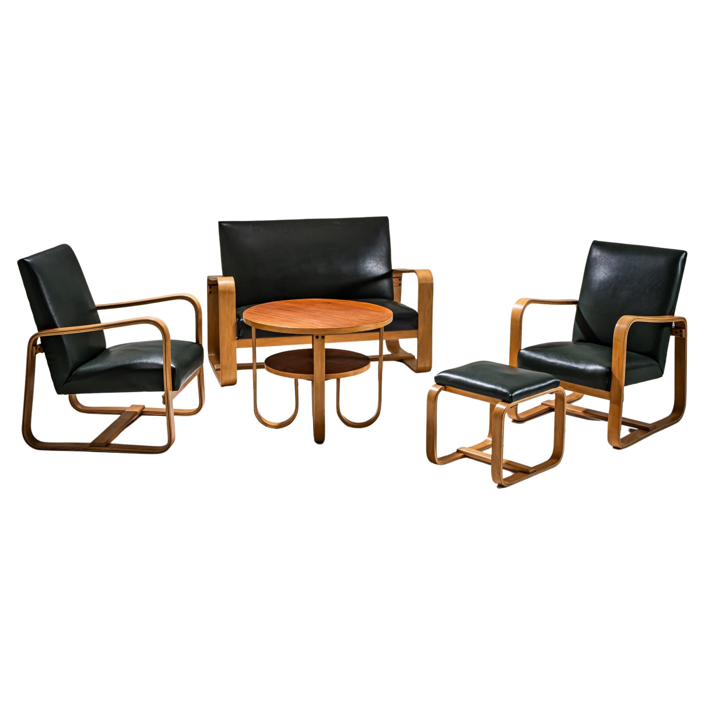 Gruppo di sedute di Giuseppe Pagano Pogatschnig (Italia, 1896-1945), anni '40