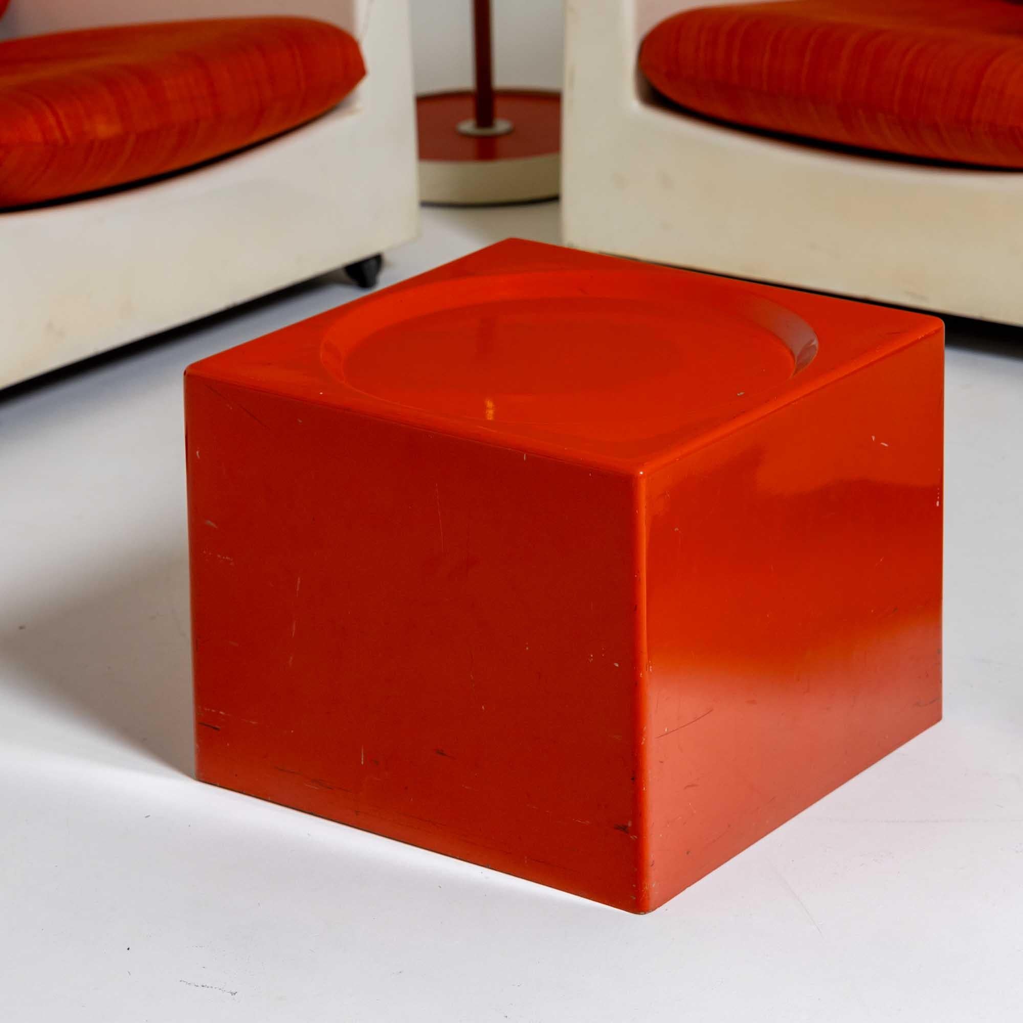 Seating group by Ico Parisi for MIM, Living Room Set, Orange, Italy 1960s For Sale 2