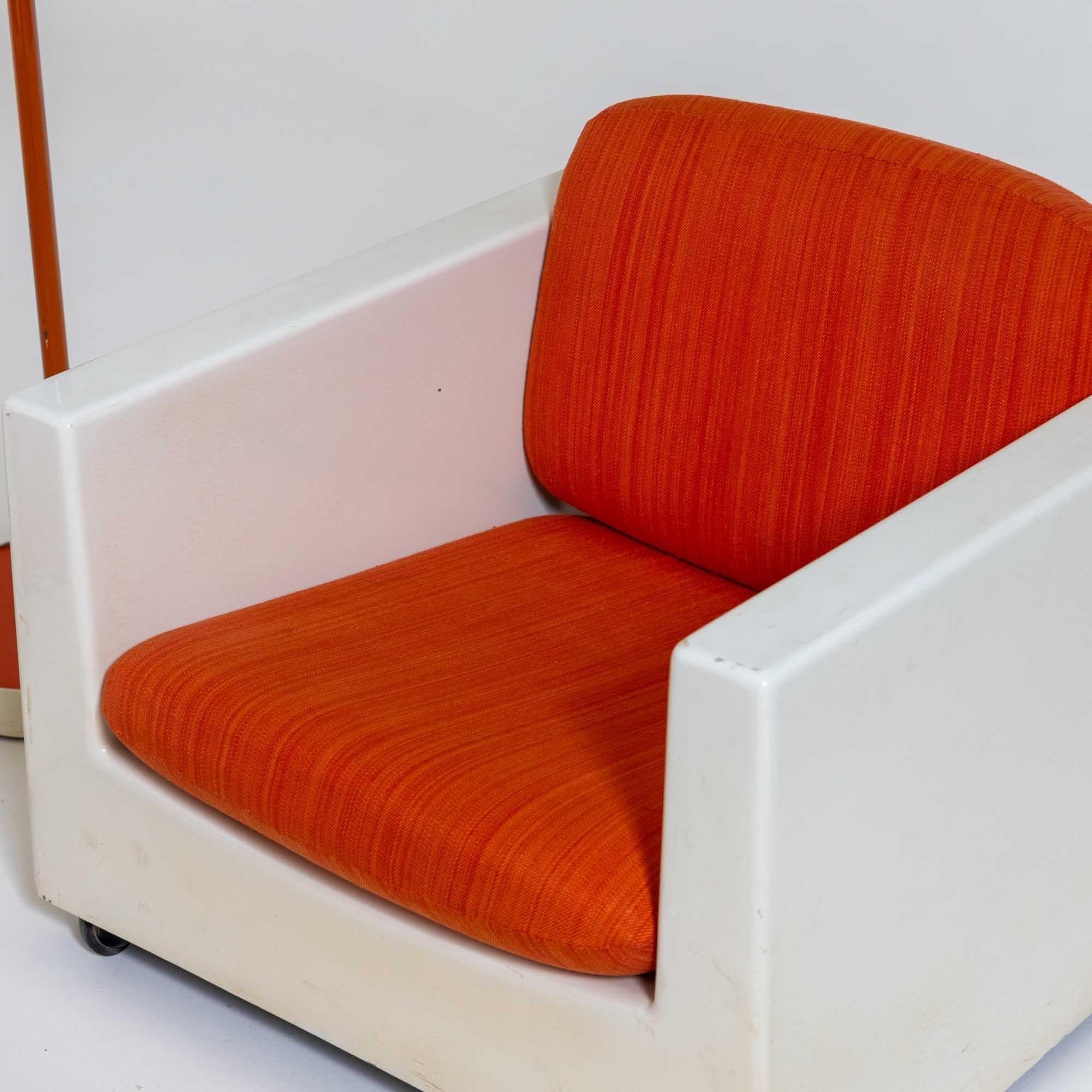 Ensemble de sièges par Ico Parisi pour MIM, ensemble de salon, orange, Italie, années 1960 en vente 2