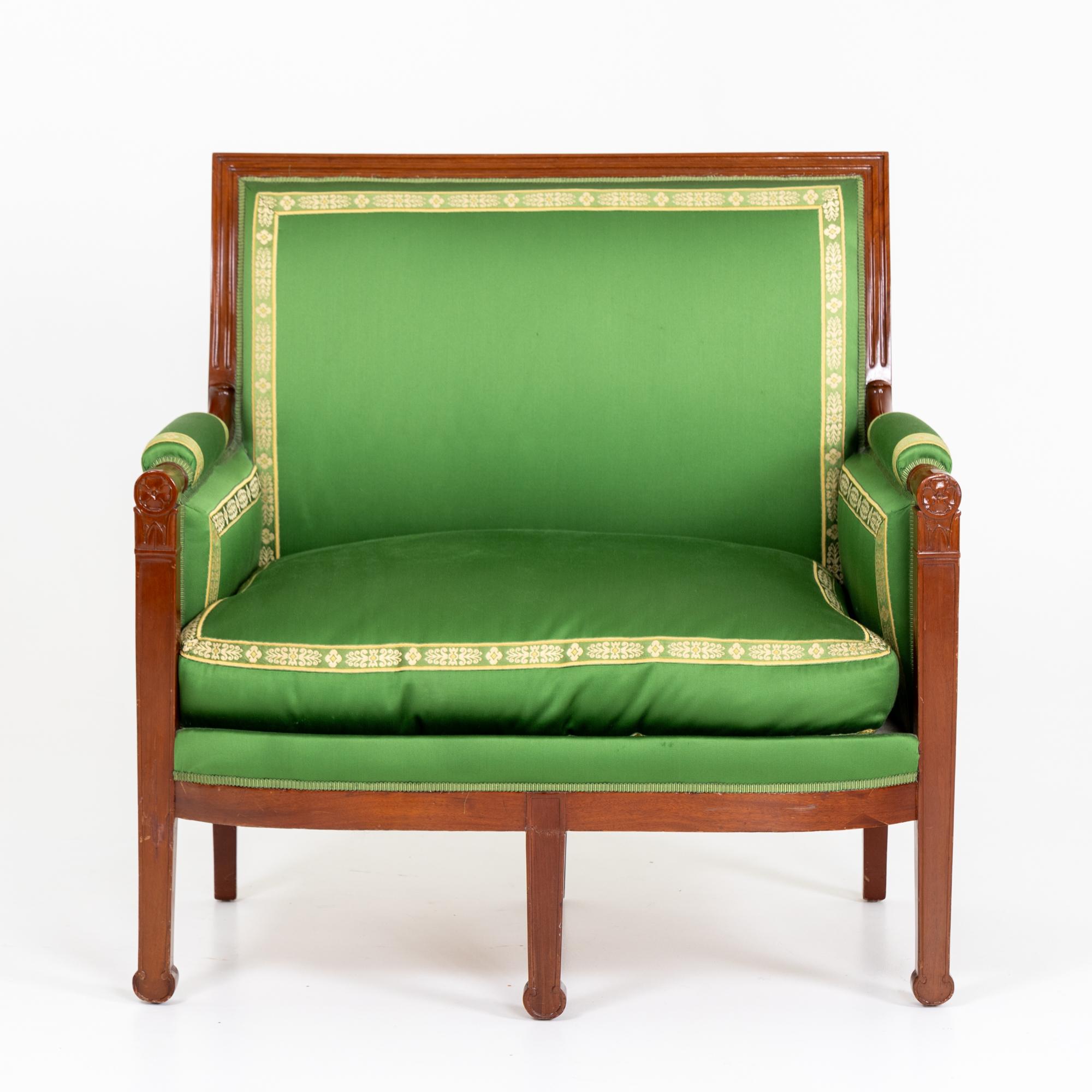 Fabric Seating group, France c. 1790 For Sale