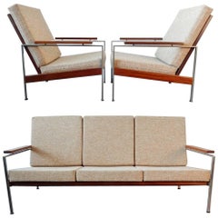 Vintage Seating Group of Two Lounge Chairs and a Sofa by Rob Parry for Gelderland, 1960s
