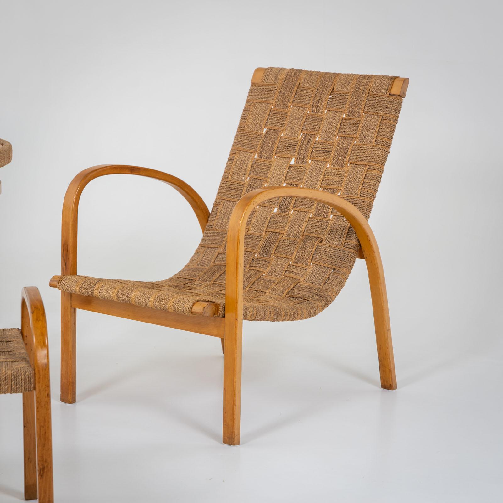 Italian Seating group with rope covering, Italy 1940s For Sale