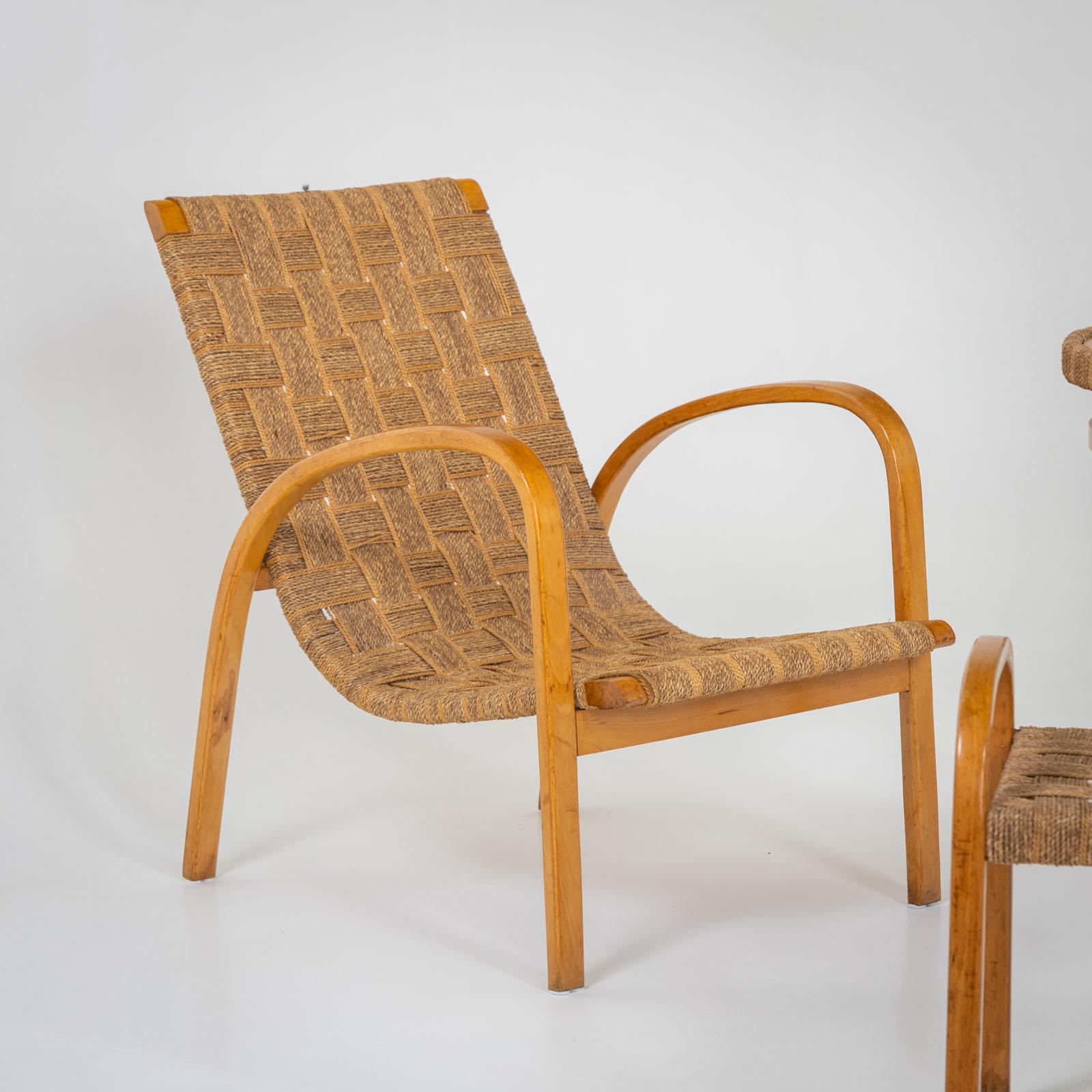 Seating group with rope covering, Italy 1940s In Good Condition For Sale In Greding, DE
