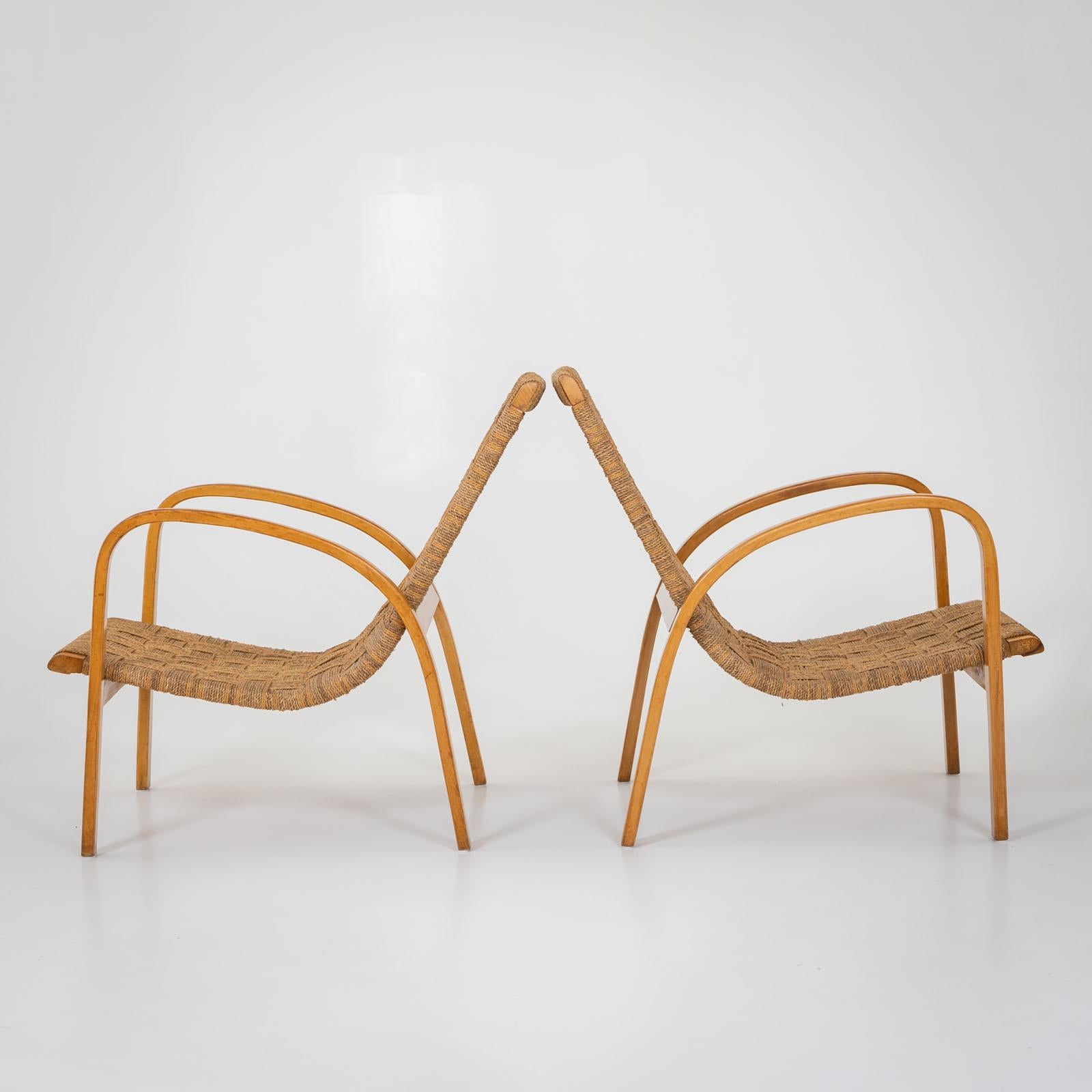 Mid-20th Century Seating group with rope covering, Italy 1940s For Sale