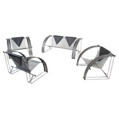 Set di sedute nello stile di Mario Botta, Italia, anni '80