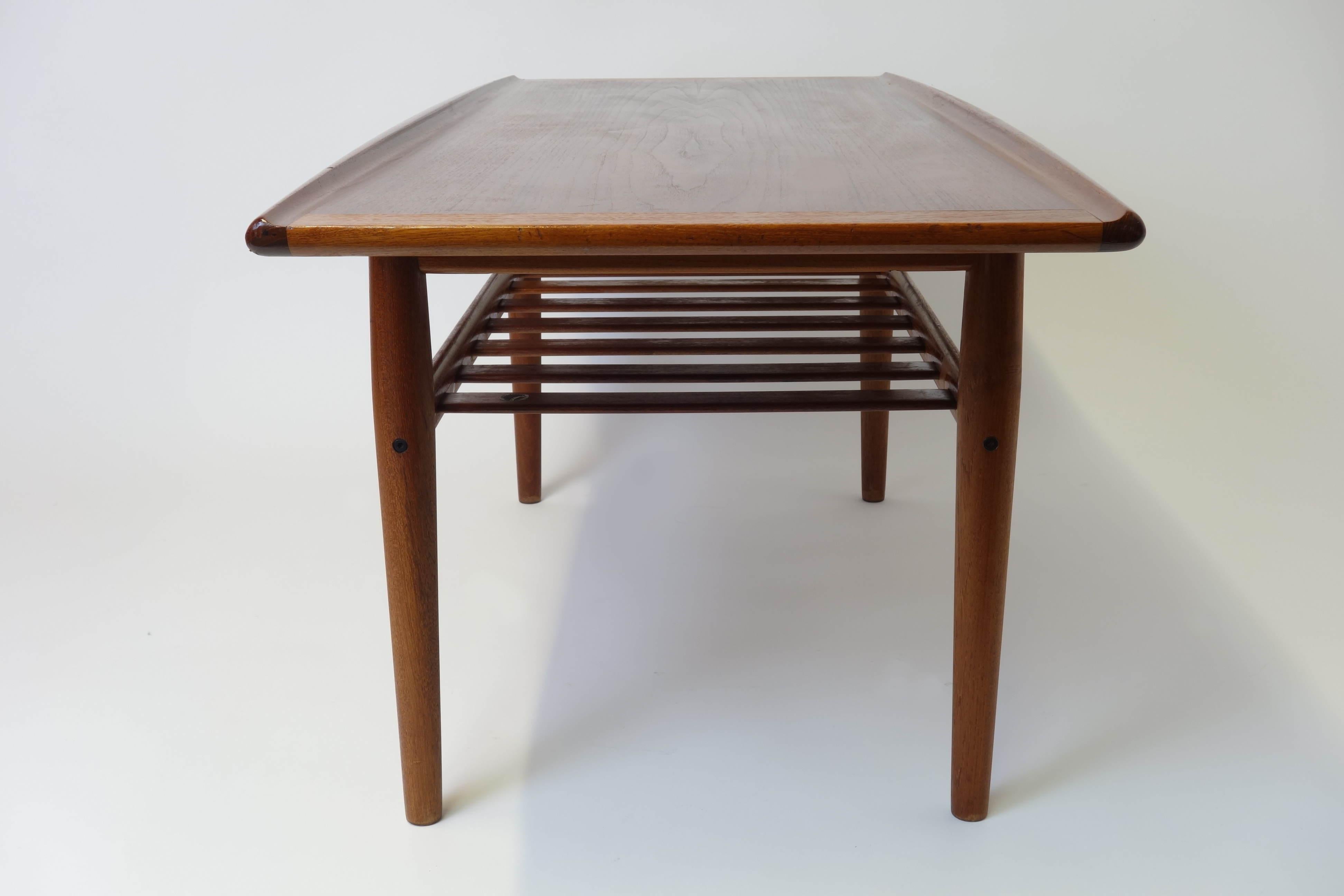 Sofa Set and Coffee Table Attributed to Grete Jalk, Teakwood, Brown, Armchairs 6