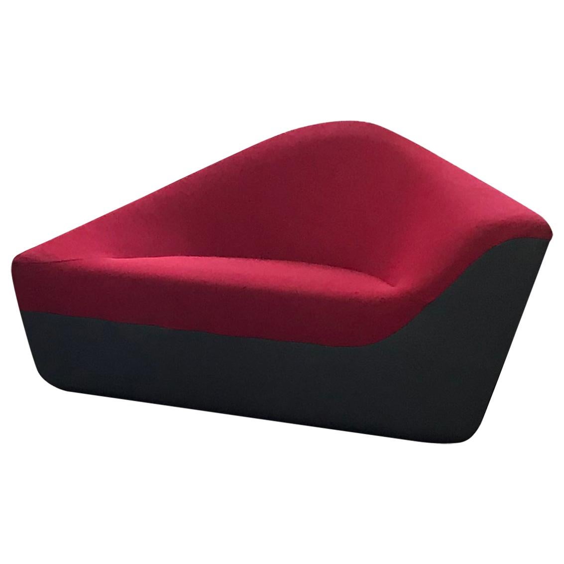 Seating Stone Lounge in Red Fabric by EOOS and Walter Knoll For Sale