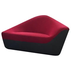 Seating Stone Lounge in Red Fabric by EOOS and Walter Knoll