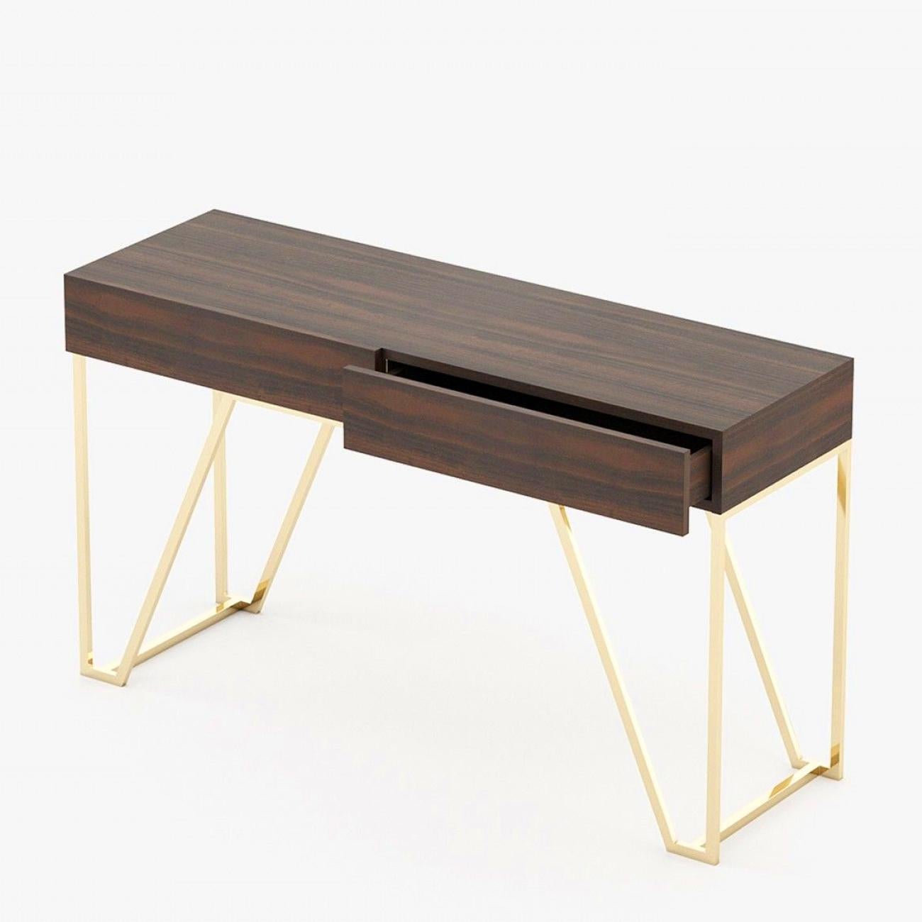 Gilt Seattle Console Table For Sale