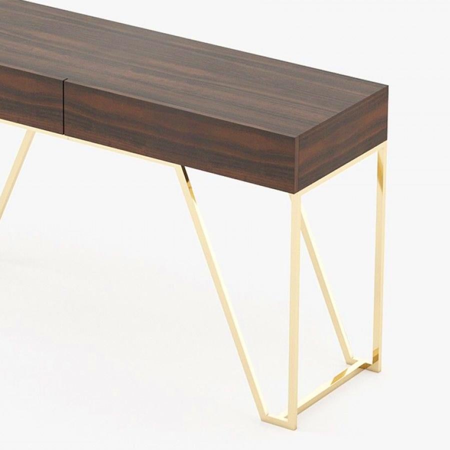 Stainless Steel Seattle Console Table For Sale