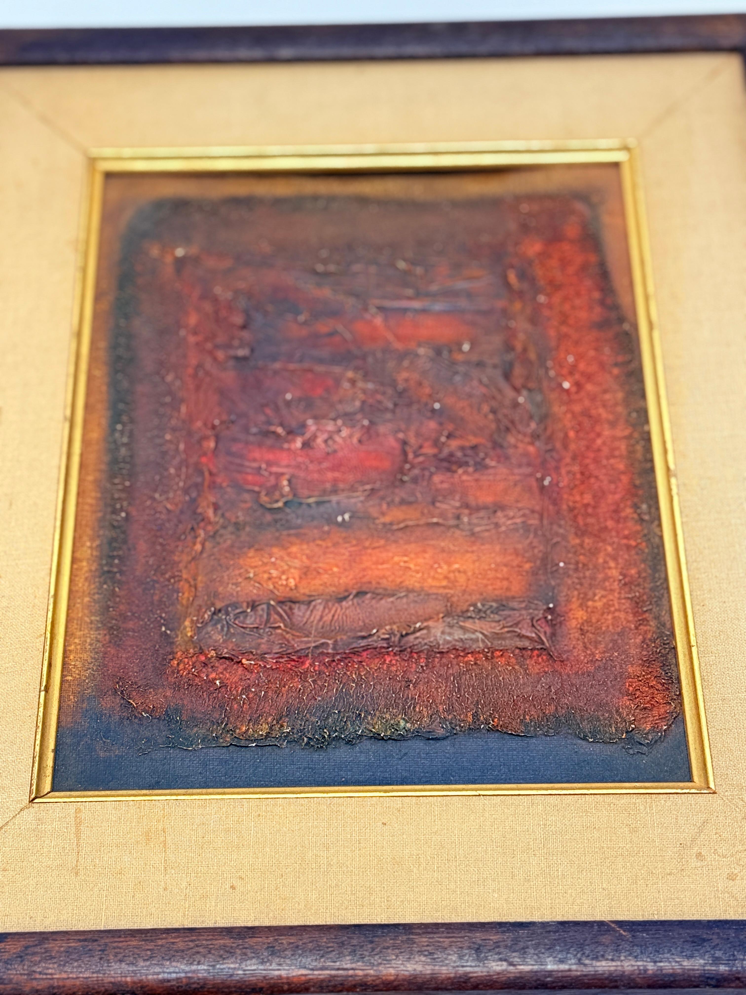 Seattle School, Mid-Century Abstract Oil on Canvas Panel 