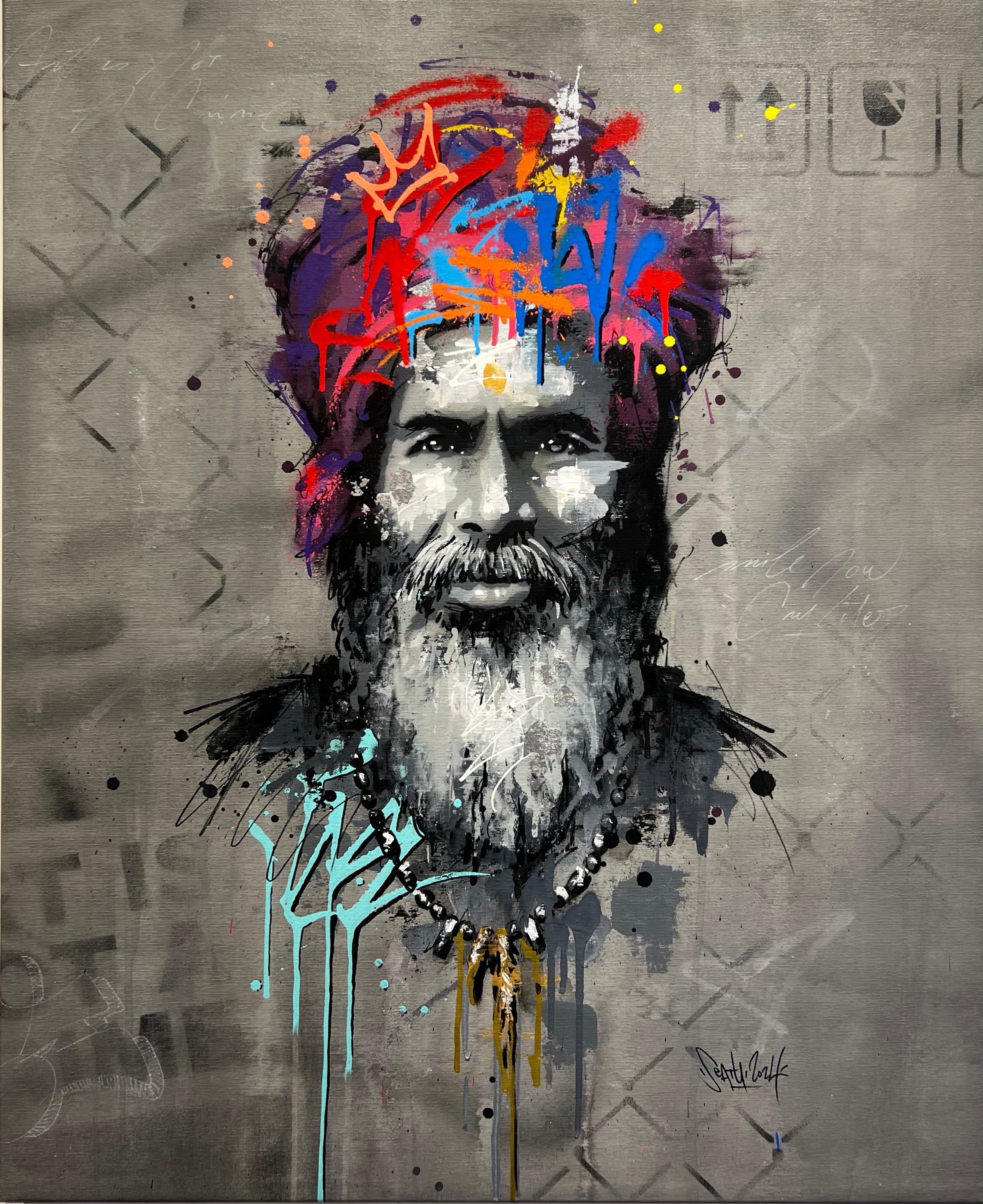 Seaty Portrait Painting - Dwarka