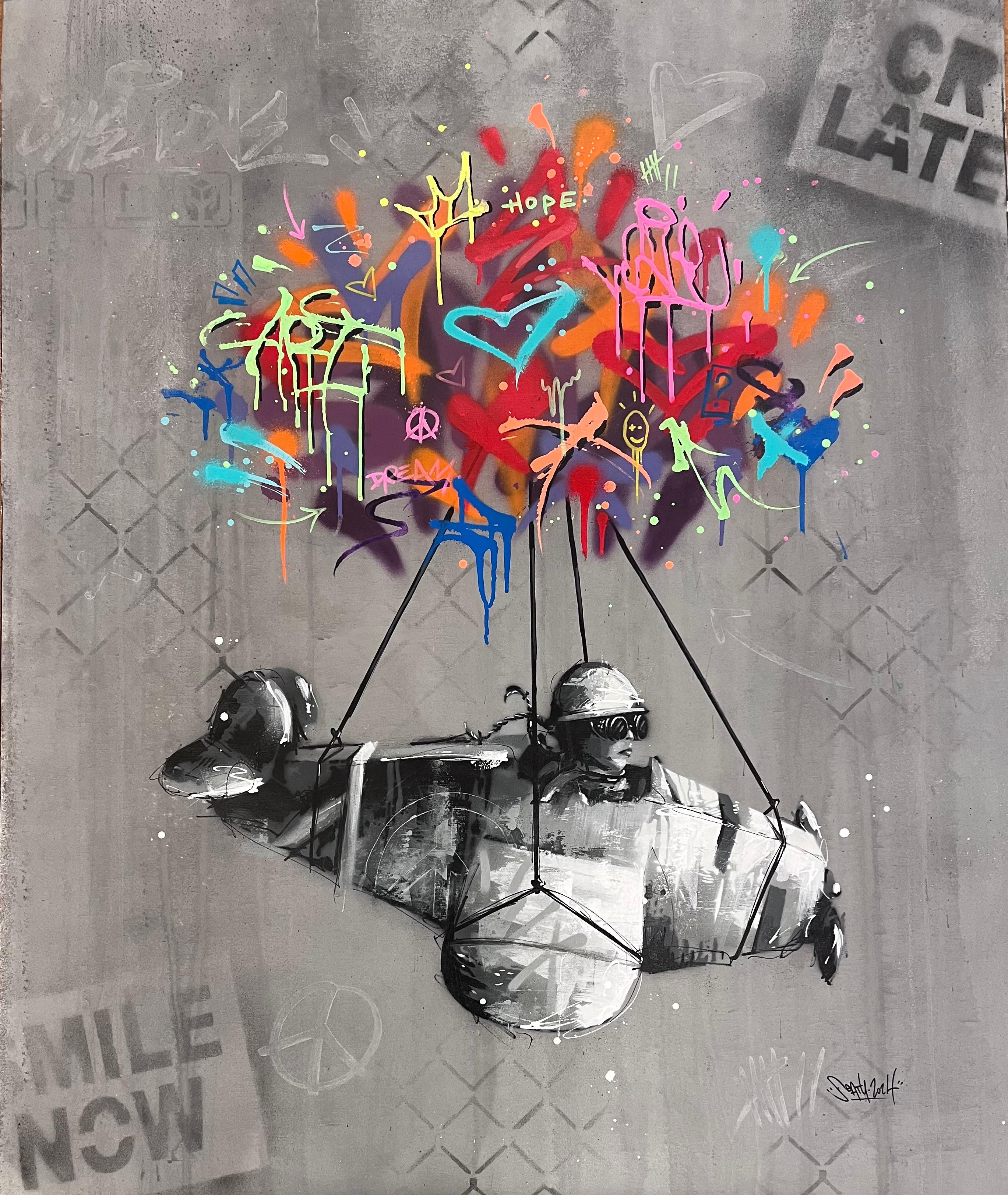 Da qualche parte - Painting Street Art di Seaty