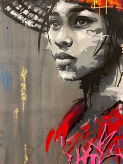 Yao, Original Painting, Street Art Inspired, Colorful Urban Scene