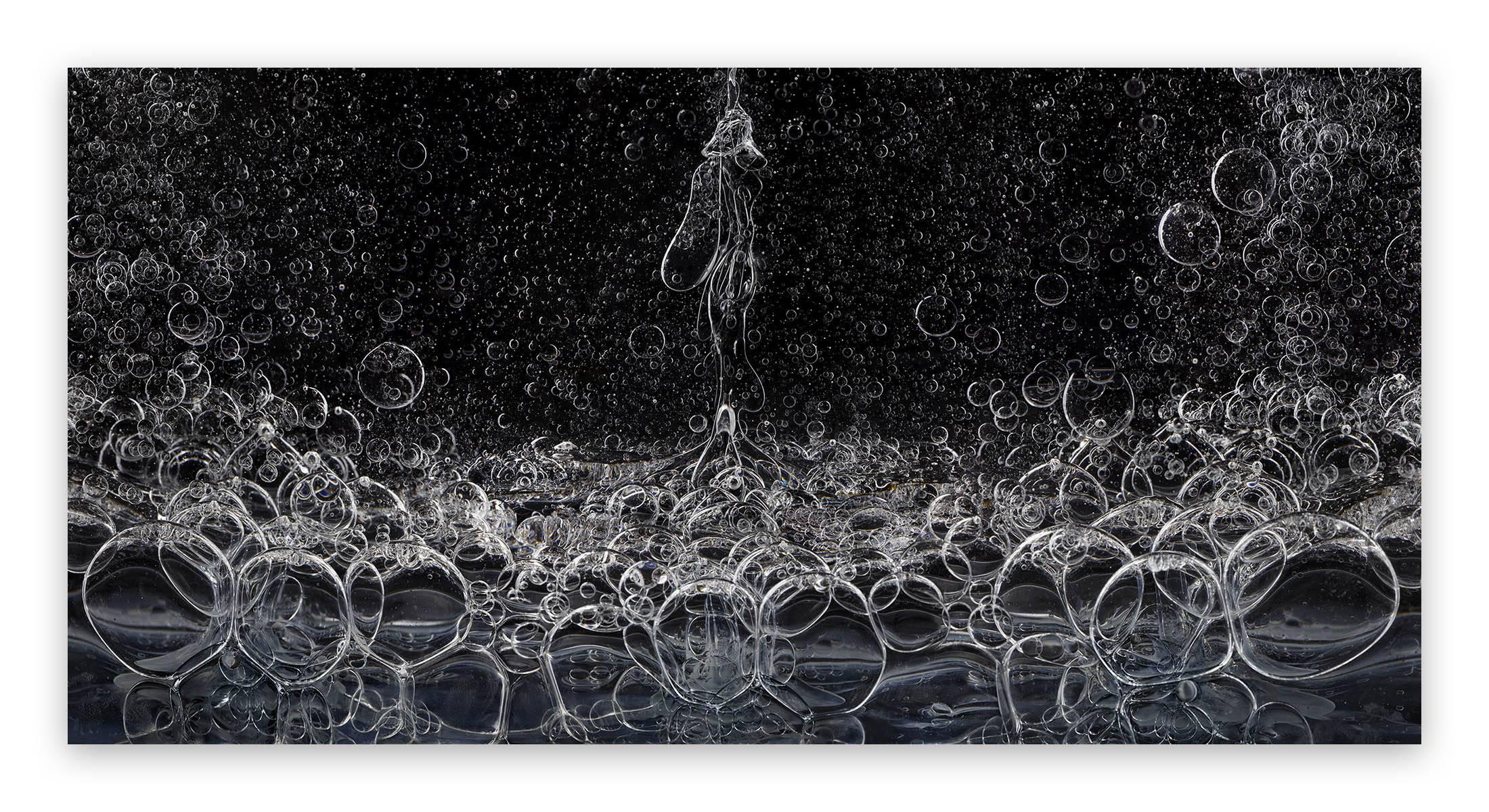 Seb Janiak Black and White Photograph - Gravity - Liquid 19 (Abstract Photography)