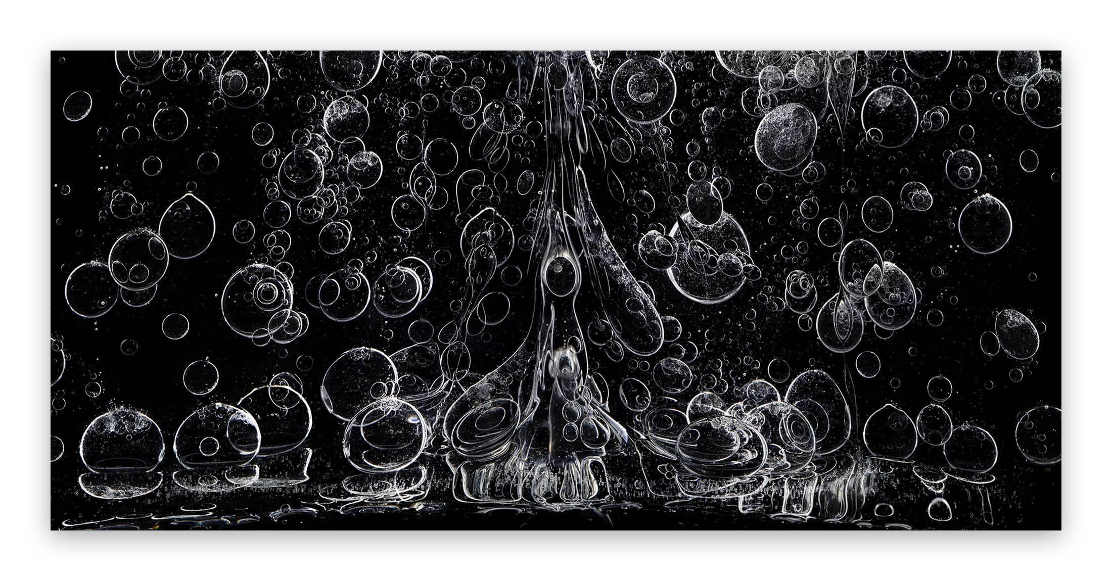 Seb Janiak Black and White Photograph - Gravity - Liquid 83 (Abstract Photography)