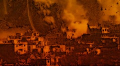 Smoke rises from shelled buildings in Douma, Syria – Seba Kurtis, Photography