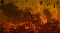 Smoke rises from shelled buildings in Douma, Syria – Seba Kurtis, Photography