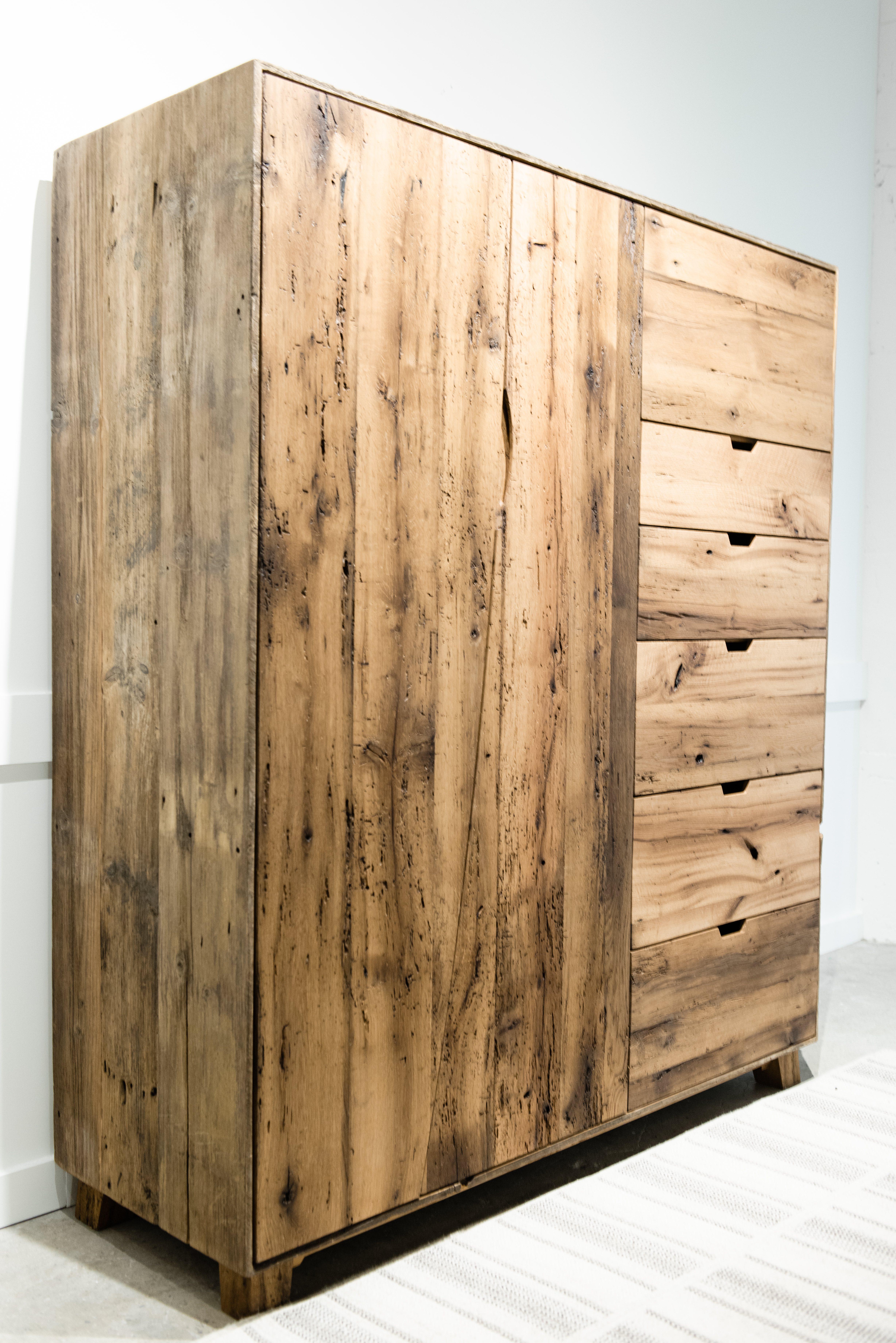 white oak wardrobe