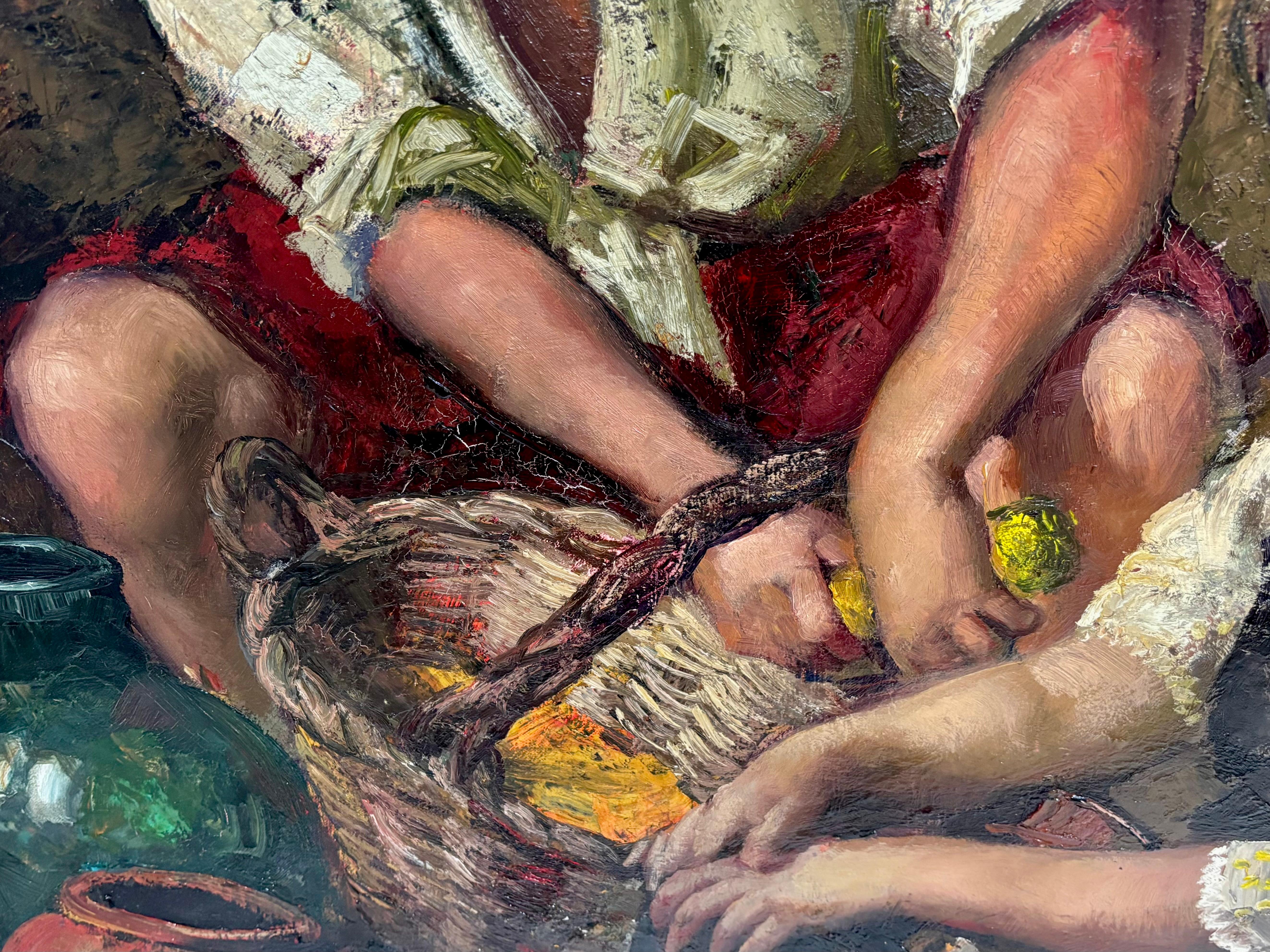 Firmado por el artista en la parte inferior

Se presenta enmarcada la pintura (el amrco presenta algunas faltas)

Buen estado de conservación

Medidas obra: 100 cm. de altura x 81 cm. de ancho

Medidas marco 120 cm. de altura x 102 cm. de