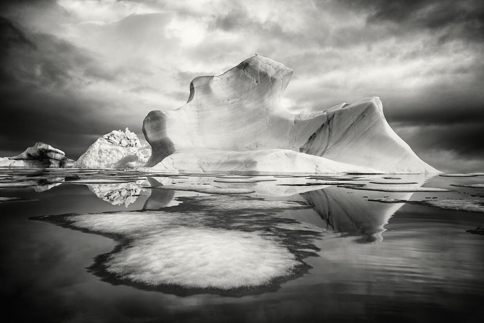 Sebastian Copeland Black and White Photograph - Iceberg XIX - Arctic