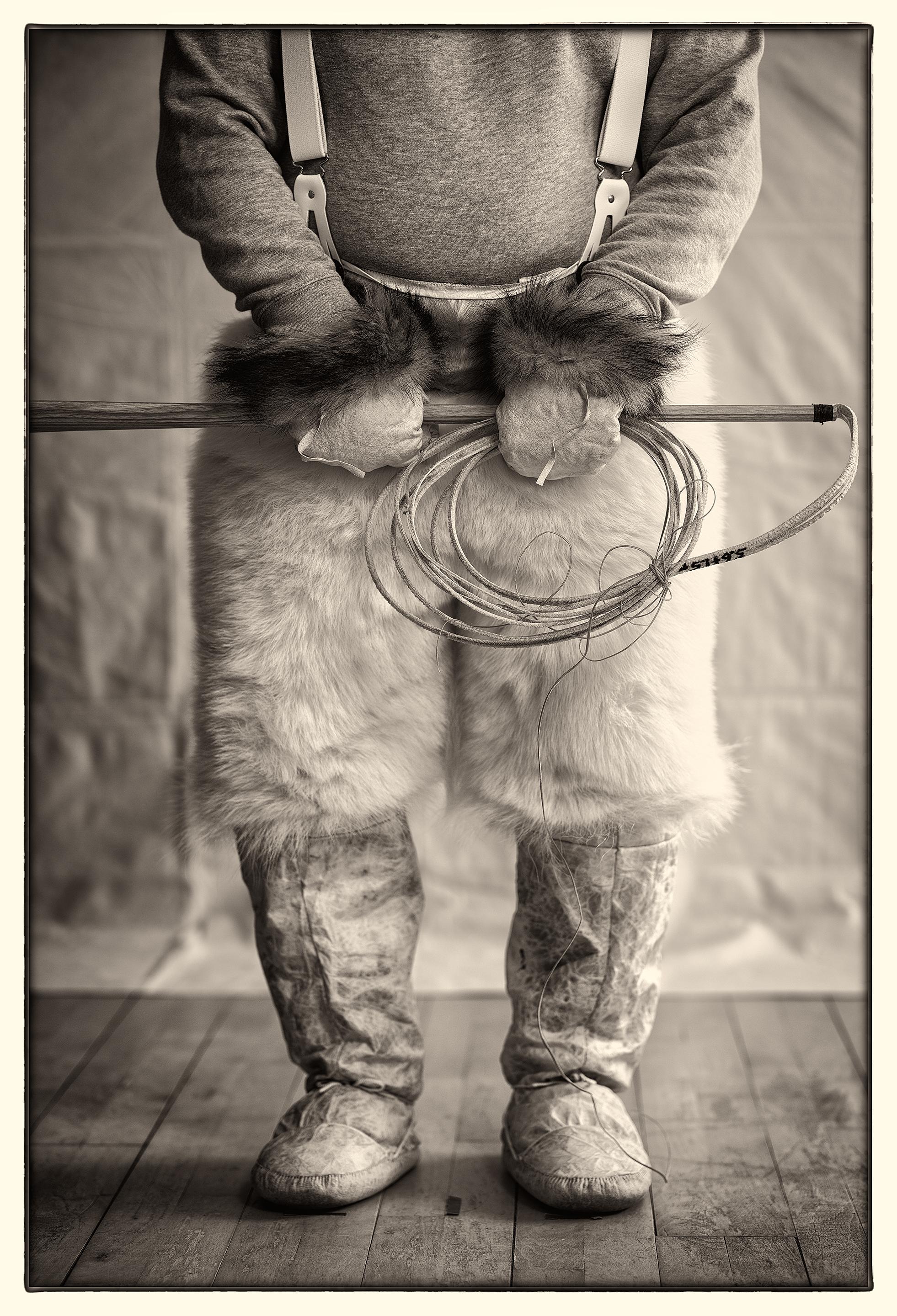 Sebastian Copeland Portrait Photograph - Inughuit Hunter III - Greenland 