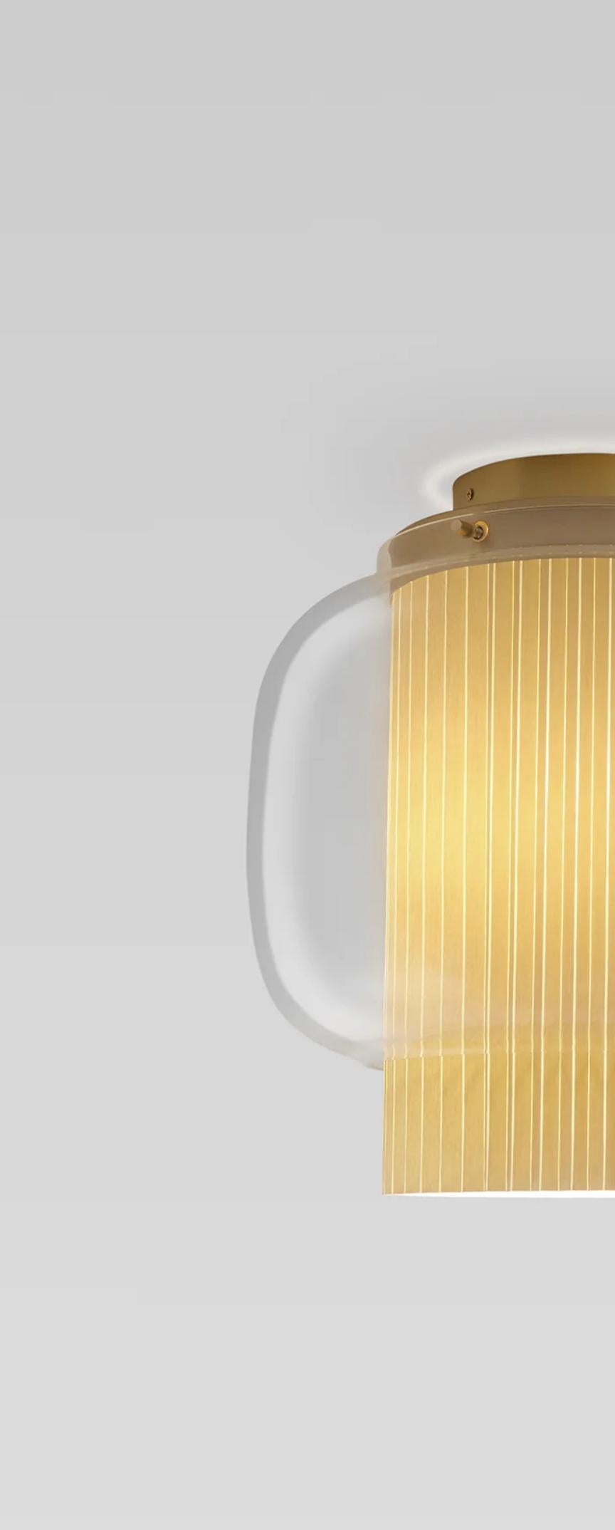 Sebastian Herkner Manila C Gr Lámpara De Tulipa Dorada Mate Para Parachilna Siglo XXI y contemporáneo en venta