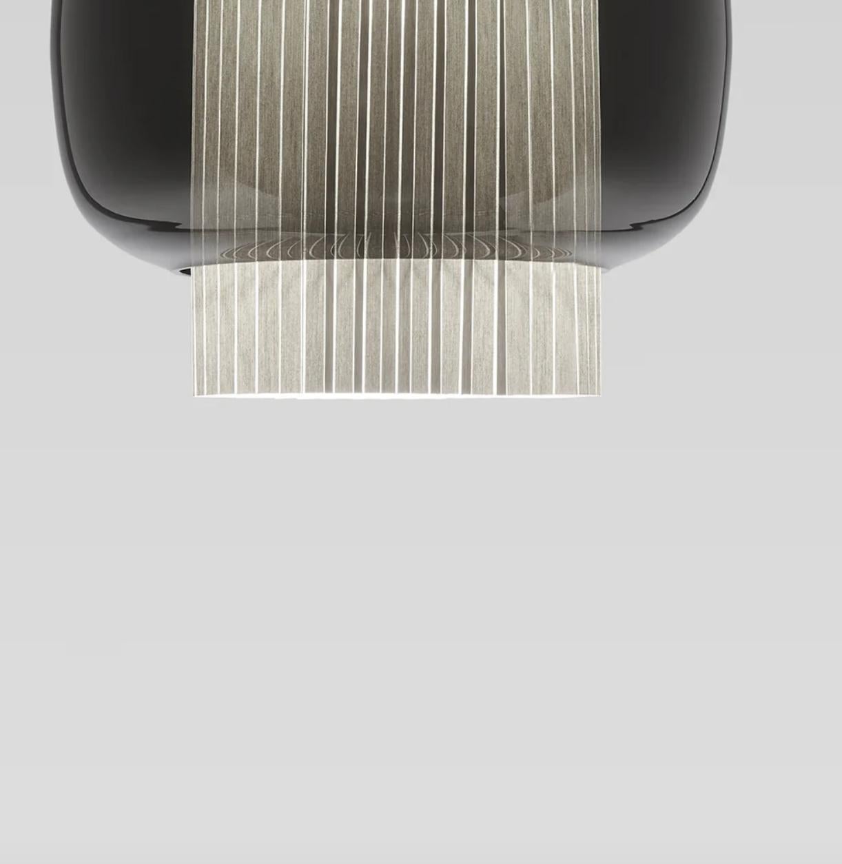 Mid-Century Modern Sebastian Herkner Manila C Gr Graphite Matte Celling Lamp For Parachilna For Sale