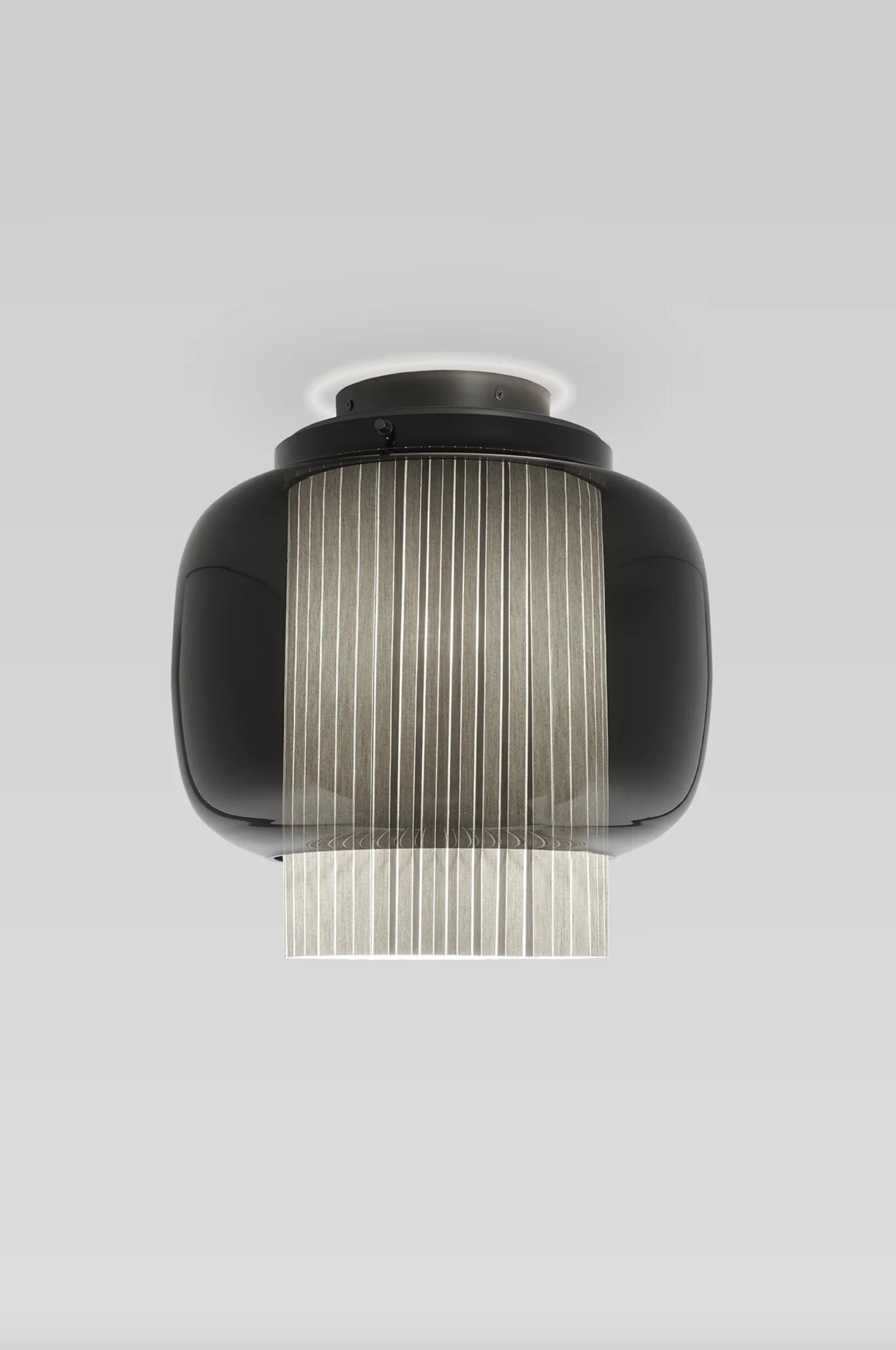 Spanish Sebastian Herkner Manila C Gr Graphite Matte Celling Lamp For Parachilna For Sale