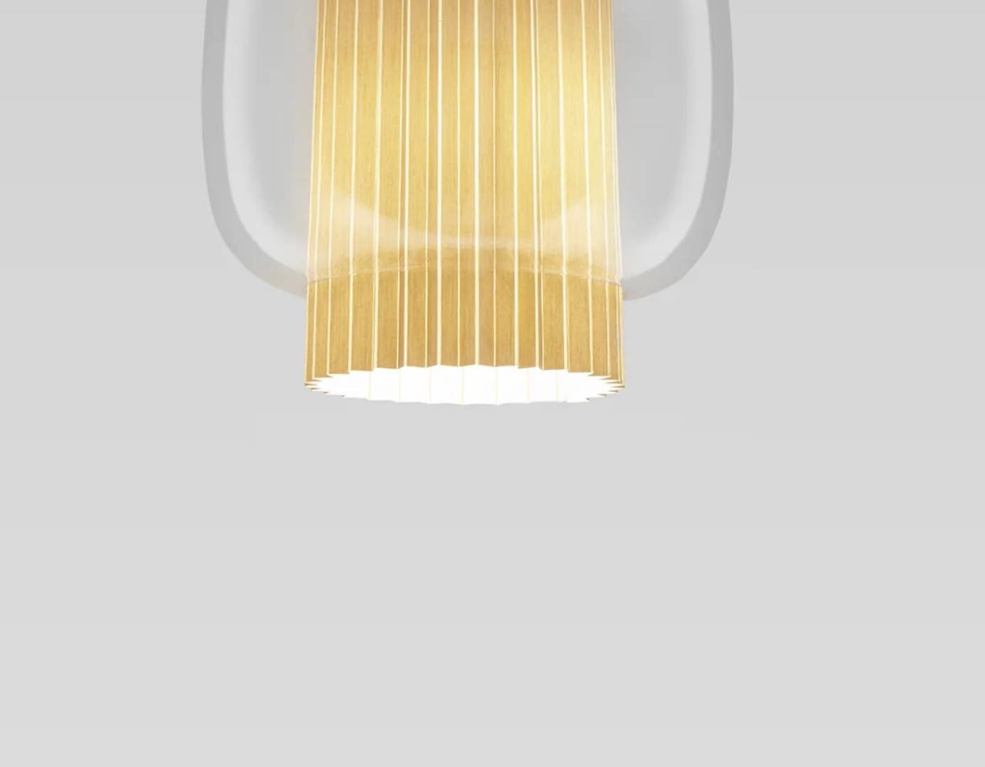 Sebastian Herkner Manila C Pe Golden Matte-Beige Celling Lamp For Parachilna In New Condition For Sale In Barcelona, Barcelona
