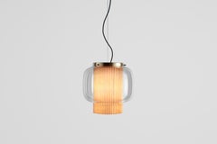 Sebastian Herkner Manila T GR Golden Matte Beige Textile Transparent Glass