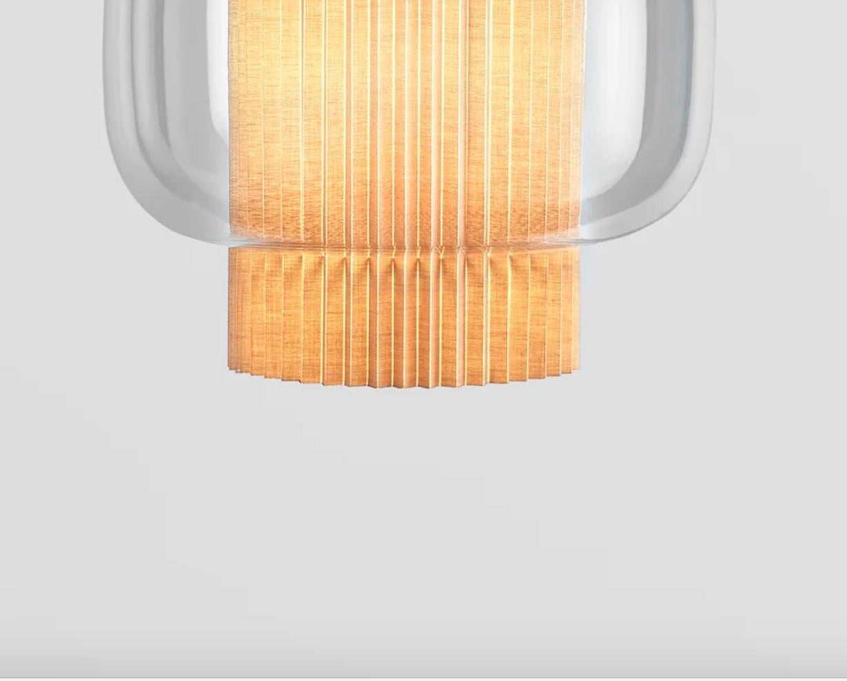 Sebastian Herkner Manila T Pe Beige Lampada a sospensione in tessuto per Parachilna In condizioni Nuovo in vendita a Barcelona, Barcelona