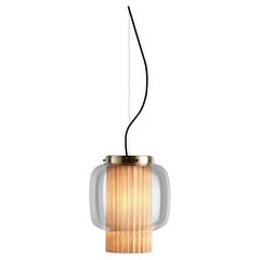 Sebastian Herkner Manila T Pe Beige Textile Suspension Lamp For Parachilna
