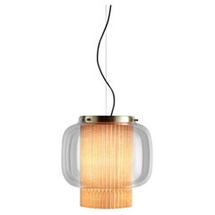 Sebastian Herkner Manila T Pe Beige Textile Suspension Lamp For Parachilna