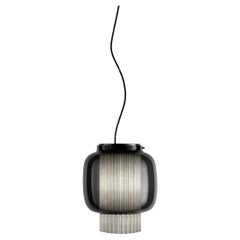 Sebastian Herkner Manila T PE Graphite Matte Grey Textile Black Glass Diffuser